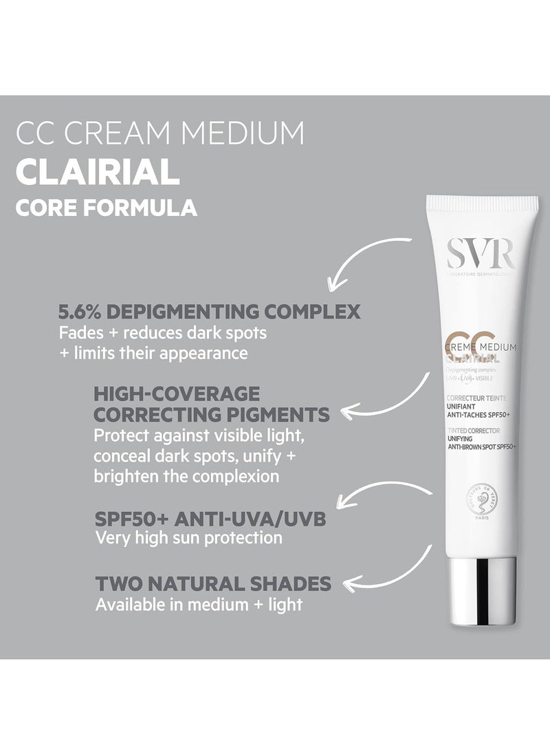 SVR - Clairial CC Creme Spf50+ Medium 40ml - Image 1