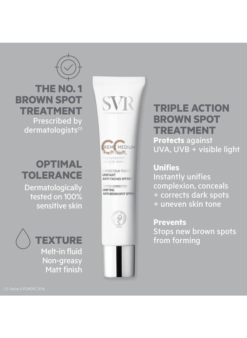 SVR - Clairial CC Creme Spf50+ Medium 40ml - Image 1