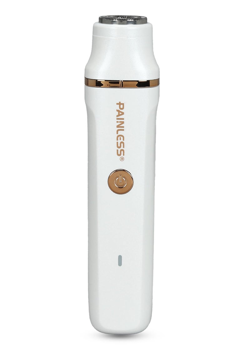 Painless Electric Bikini Trimer & Shaver For Women - Rose Gold | Rechargeable Hair Remover For Arms, Legs, Underarms And Facial Hairs | Cordless & Waterproof Design Body Hair Trimmer (White) - Image 3