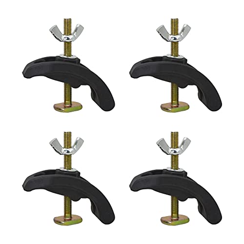 RV77 4PCS Press Plate Clamp, CNC Arcuate Press Plate Clamp - T Track Hold Down Clamps Woodworking for CNC Milling Engraving Machine - Image 1