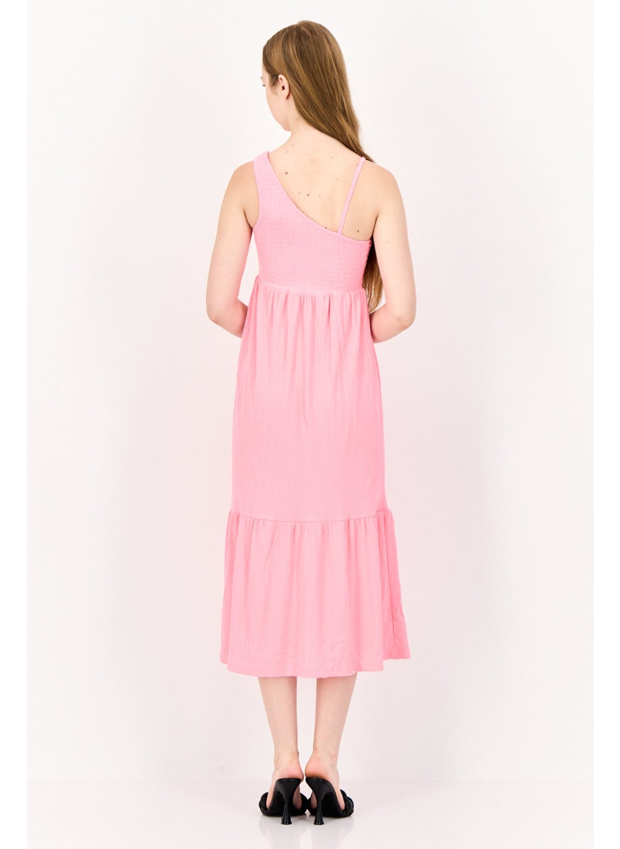 ONLY Women Textured A-Line Dress, Bright Pink  - Image 4