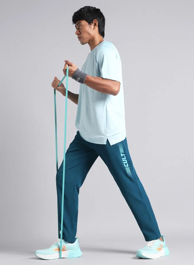 Cult Men Teal Train All Format Training Track Pants