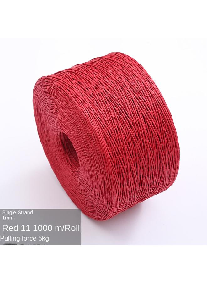 Bluejw Factory Direct Single Double Strand 1, 2mm Environmental Protection Paper Rope Kraft Paper Rope Bundled Chinese Medicine Cake Paper Rope Can Be Processed  - Image 1
