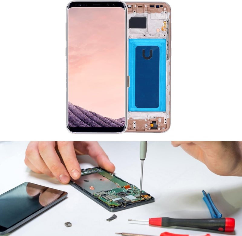 Wisoqu Phone Screen Replacement for S8 Plus, 6.2 Inch OLED LCD Touch Digitizer Display Screen Assembly with Frame and Repair Tool Kit, Screen Replacement Kit for for G955U SM - Image 5