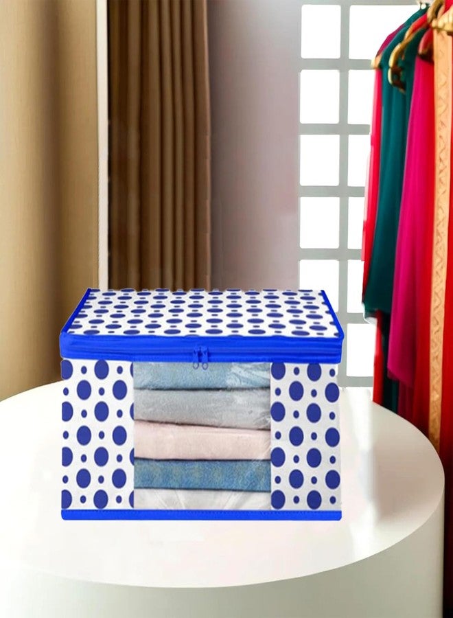 SHAPING FABRIC طقم غطاء ساري من قماش التشكيل، قطعة واحدة، منظم ملابس من قماش غير منسوج للخزانة مع نافذة شفافة وحقيبة تخزين ملابس بسحاب مزدوج، غطاء ملابس SF_XL_SC_CC_XPID1598426731598934 - Image 1