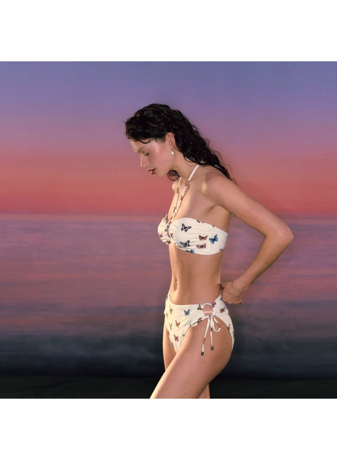 Atlanticbeach 2025 New Popular Two-piece Swimsuit For Women, 25 New Butterfly Print Beach Vacation Bikini Swimwear - Image 2
