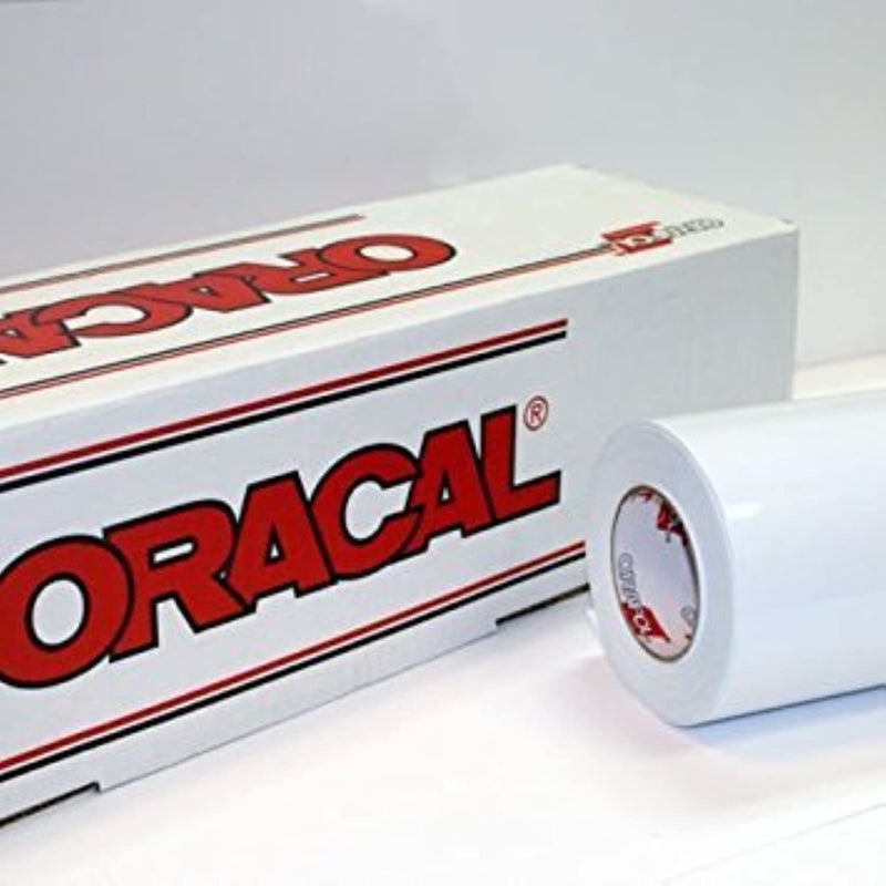 24 x 10 Ft Roll of Oracal 651 Matte White Vinyl for Craft Cutters and Vinyl Sign Cutters