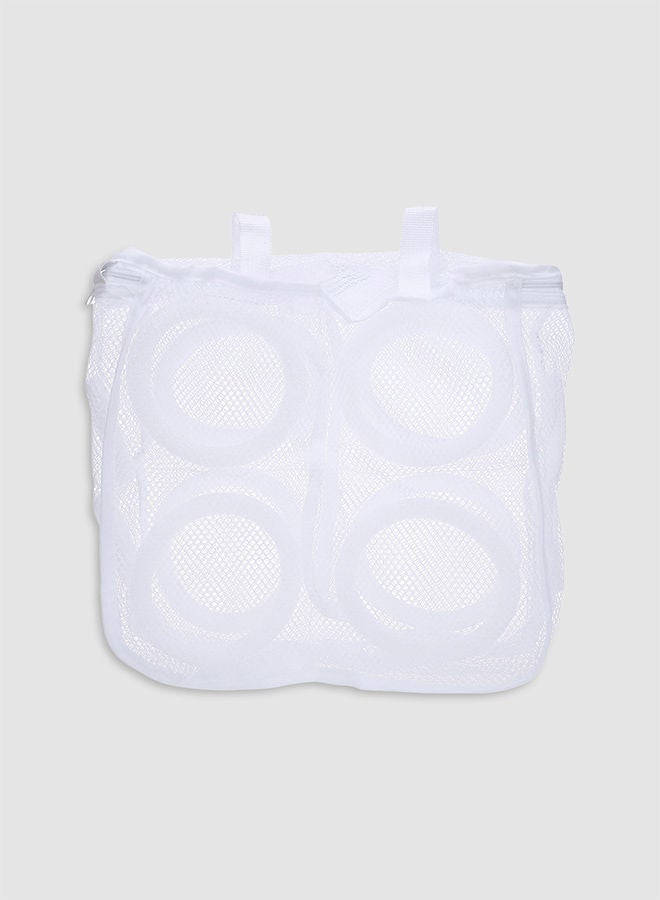 NIBEMINENT Shoes Washing Bag White 28.5x17x2centimeter - Image 1