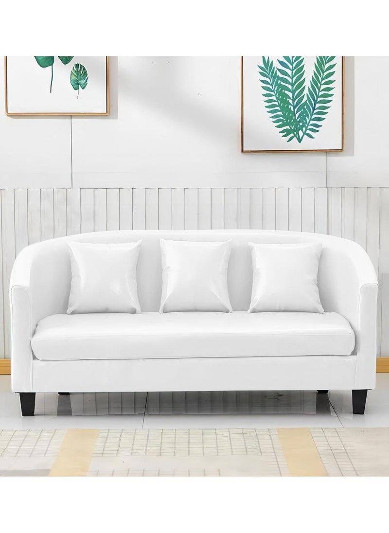 Generic - Classic Style Furniture Simple Sofa Chair for Hotel Restaurant Coffeehouse White Without Pillow - Image 1