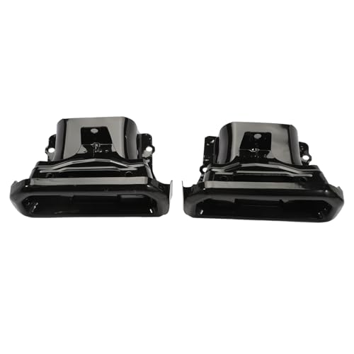 Anlseiod 1 Pair Exhaust Tips Bezels compatible for Silverado Sierra 2019 2020 2021 2022 2023 Exhaust Tips Black RH/LH Exhaust Tips Bezels Replace 2253506 84434641 84434642 - Image 1