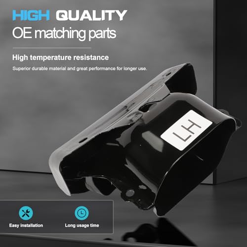 Anlseiod 1 Pair Exhaust Tips Bezels compatible for Silverado Sierra 2019 2020 2021 2022 2023 Exhaust Tips Black RH/LH Exhaust Tips Bezels Replace 2253506 84434641 84434642 - Image 4