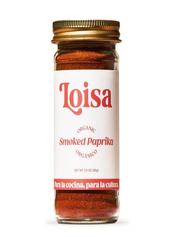 Loisa Smoked Paprika Seasoning, USDA Organic, Non-GMO, No-MSG, No Preservatives, No Artificial Coloring, No Artificial Flavors, 2.3oz, Pack of 1 (Smoked Paprika 1.6oz)