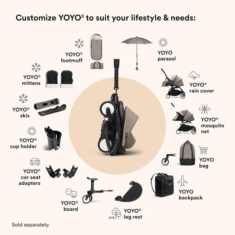 Stokke YOYO 0+ Newborn Pack Rain Cover - Protect Your Child from Bad Weather - Water-Tight Design with PVC-Free Fabric - Easy to Install & Store in YOYO Stroller - Image 4