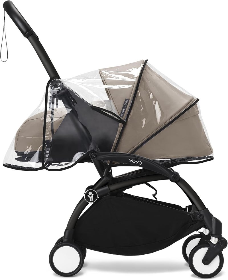Stokke YOYO 0+ Newborn Pack Rain Cover - Protect Your Child from Bad Weather - Water-Tight Design with PVC-Free Fabric - Easy to Install & Store in YOYO Stroller - Image 1