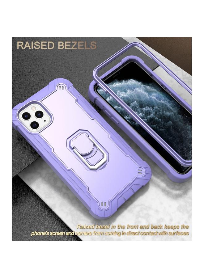 Zaboon Case For iPhone 11 Pro Max PC + Rubber 3-layers Shockproof Protective Case with Rotating Holder - Image 2