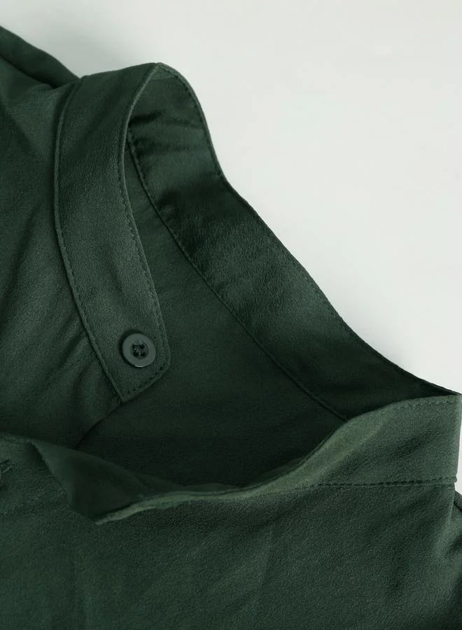 Take Two Men Plus Size Solid Shirt with Pocket