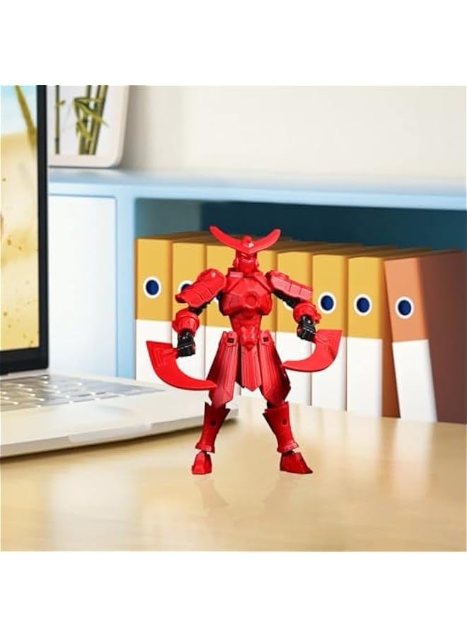 T13 Action Figure, 3D Printed Human Body Model, Robot Action Figure,Multi-Joint Movable Robot, PVC Model Full Body Mobile Robot Desktop Decoration - Image 4