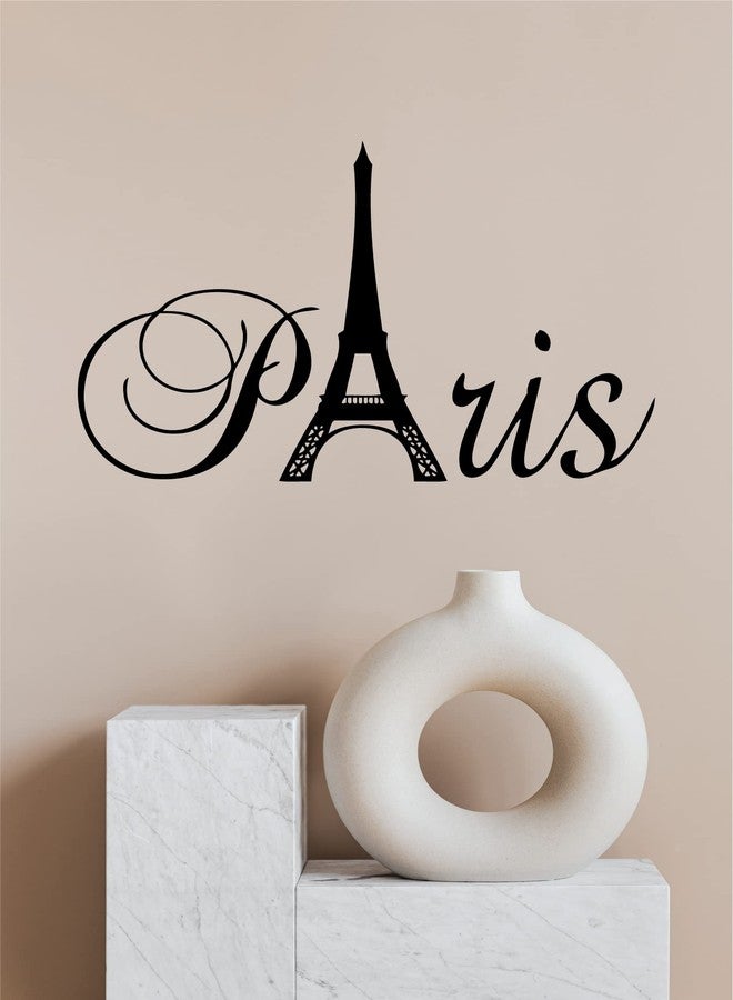 Decaltor Black 20" x 13" Paris Tower Girls Room Wall Decal Home Decor Vinyl Black - Image 5