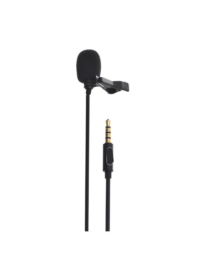 ميكروفون سلكي هايبر كارديويد بتحكم في الخط – مقبس 3.5 ملم وUSB – كابل 2 متر – أسود – مناسب للتسجيل والبث والألعاب  - Image 1