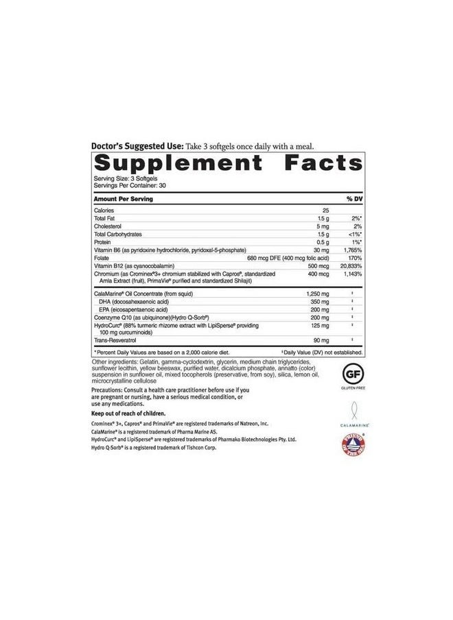 Dr. Sinatra Omega Q Plus Pro - Professional Strength Heart And Healthy Aging Support With 200 Mg Of Coq10 And 90 Mg Of Resveratrol For Optimal Cellular Energy Production (90 Softgels)  - Image 2