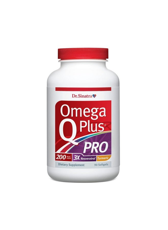 Dr. Sinatra Omega Q Plus Pro - Professional Strength Heart And Healthy Aging Support With 200 Mg Of Coq10 And 90 Mg Of Resveratrol For Optimal Cellular Energy Production (90 Softgels)  - Image 1