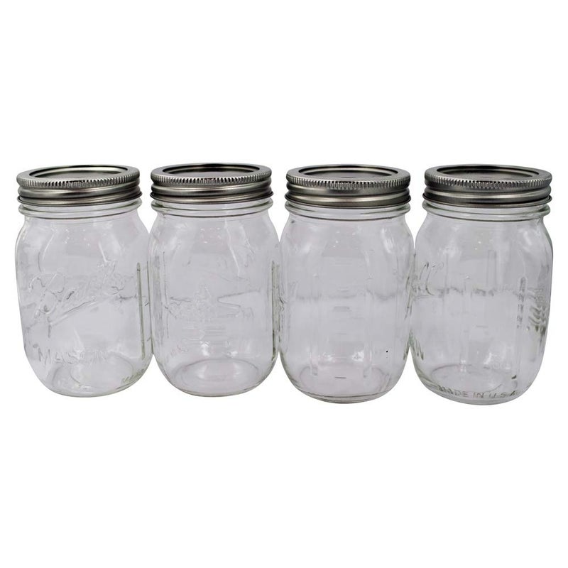 Ball Keepsake USA Stars and Stripes Regular Mouth Canning Jars 1 pt. 4 pk - Image 3