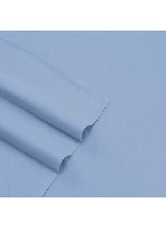 Eddie Bauer Eddie Bauer | Solid Collection| 4-Piece Jersey Knit Sheet Set - Breathable Bedding, Ultra-Soft and Stretchy for Comfort, Queen, Blue  - Image 2