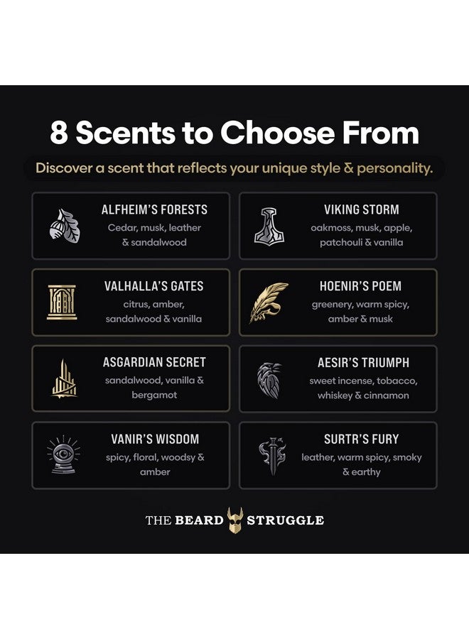 The Beard Struggle Men'S Body Wash Valhalla'S Gates Gold Collection Skin Cleaning Agent Natural Body Wash Shower Gel Liquid Soap 240 Ml / 8 Us. Fl. Oz. - Image 4