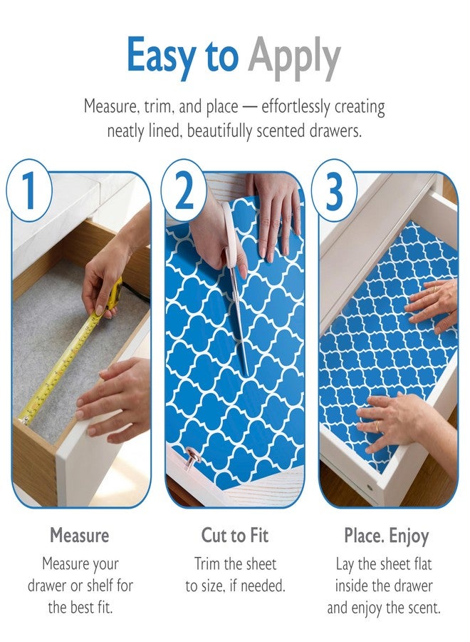 MERRITON Scented Drawer Liners for Dresser – 6 Large Non Adhesive Dresser Drawer Liner Sheets, 19.5 x 14 in, Drawer Liners for Kitchen Cabinets & Closet Shelves, Cabinet Liner & Shelf Paper (Fresh Linen) - Image 5