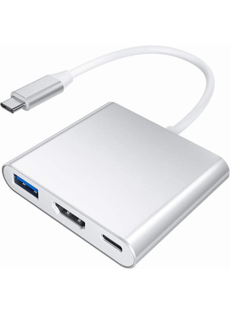 USB-C Multiport Adapter, 4K HDMI + 100W PD + USB 3.0 Port, Thunderbolt 3 Portable Hub for Laptop & Mobile Devices - Image 1