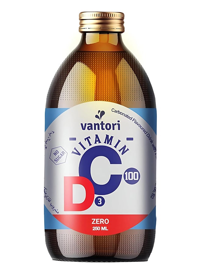 Vantori Zero Vitamin C + D Drink, Orange Flavor Zero Sugar,Immunity Booster Beverage with Refreshing Taste  250ml Pack of 6 - Image 3