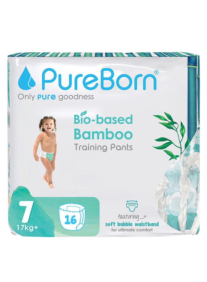 PureBorn Pull Ups Single Pack Size 7 -16 Count - Image 1