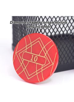 Generic 100 PCS Round Chips with Storage Box, 5 Color Large Plastic Round Chips Counting Numbers Teaching for Crafts Decoration, Plastic Counting Chips for Math  - Image 2