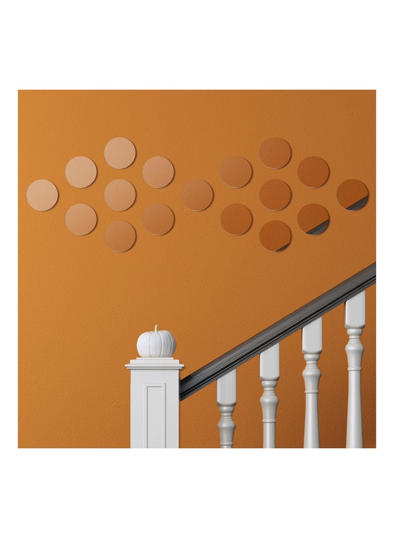 Luckam 25 Pieces Round Mirror Tiles, 6 Inches Round Mirrors Trays Glass Mirror Circles for Wedding Table Centerpieces, DIY Crafts, Framing, Mosaic and Home Decorations - Image 4