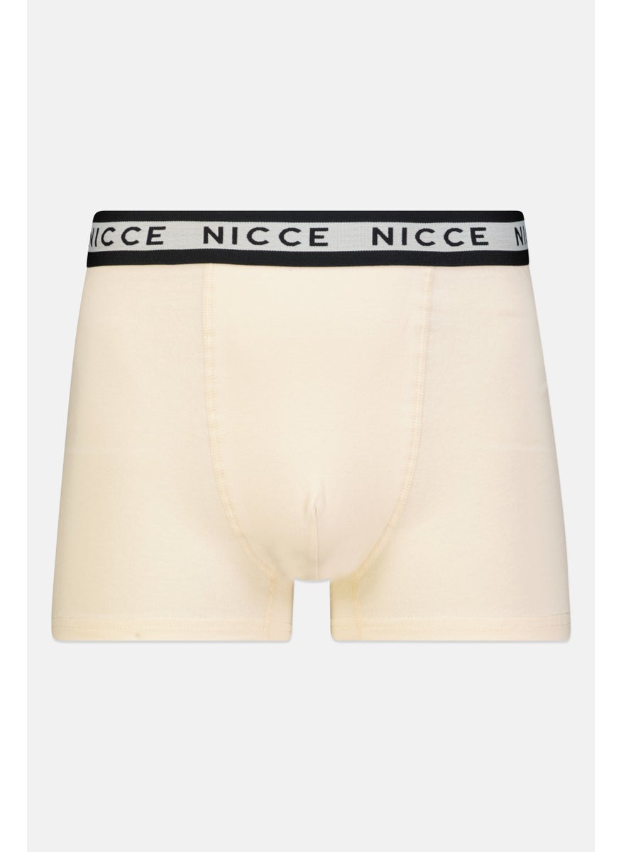 Nicce - Men 3Pcs Pack Brand Logo Boxers, Navy/Cream - Image 1
