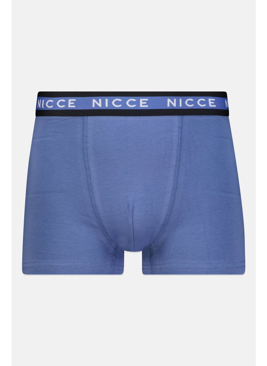 Nicce - Men 3Pcs Pack Brand Logo Boxers, Navy/Cream - Image 1