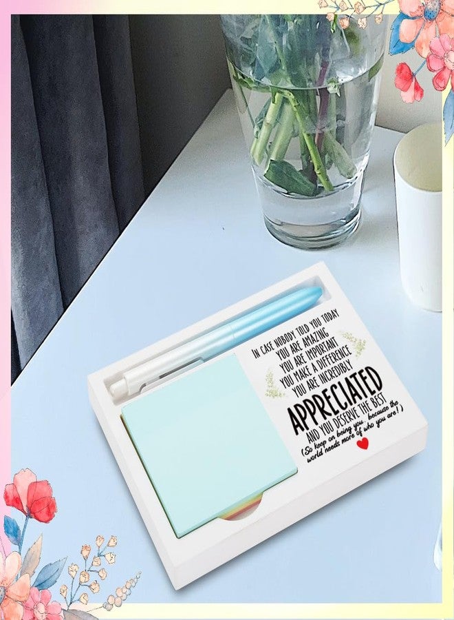 FOUGSTA Appreciation Gift for Coworker or Friend, Encouraging Desk Decor with Positive Message, Motivational Quote Office Display, Wooden Sticky Note Holder, 16.5 x 12 x 1.5 cm,XXW19 - Image 4