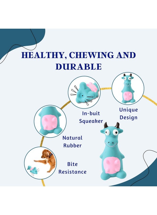 Generic 6 In 1 Squeaky And Chew Rope Dog Toy Combo - (2Knot Rope + 3Knot Rope + Slipper + Corn Stick + Claw Ball + Blue Bull) | Chewing, Playing, & Teething For Small Dogs And Puppies  - Image 5