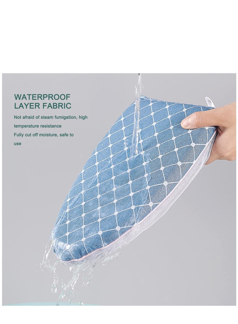 Y&D Garment Steamer Ironing Glove, Waterproof Heat Resistant Anti Steam Mitt with Finger Loop, Complete Care Protective Steaming Accessories for Clothes (Blue)  - Image 4