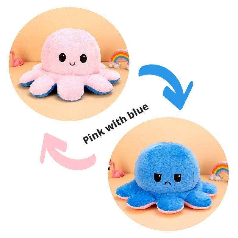 Cute Reversible Octopus Plush Toy