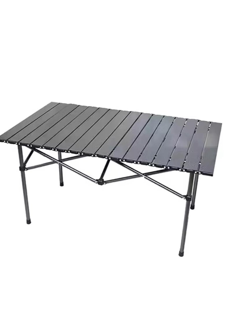 Generic Outdoor Camping Folding Table，Lightweight Folding Table with Aluminum Table Top and Carry Bag, Easy to Carry, 95×57×50cm  - Image 1