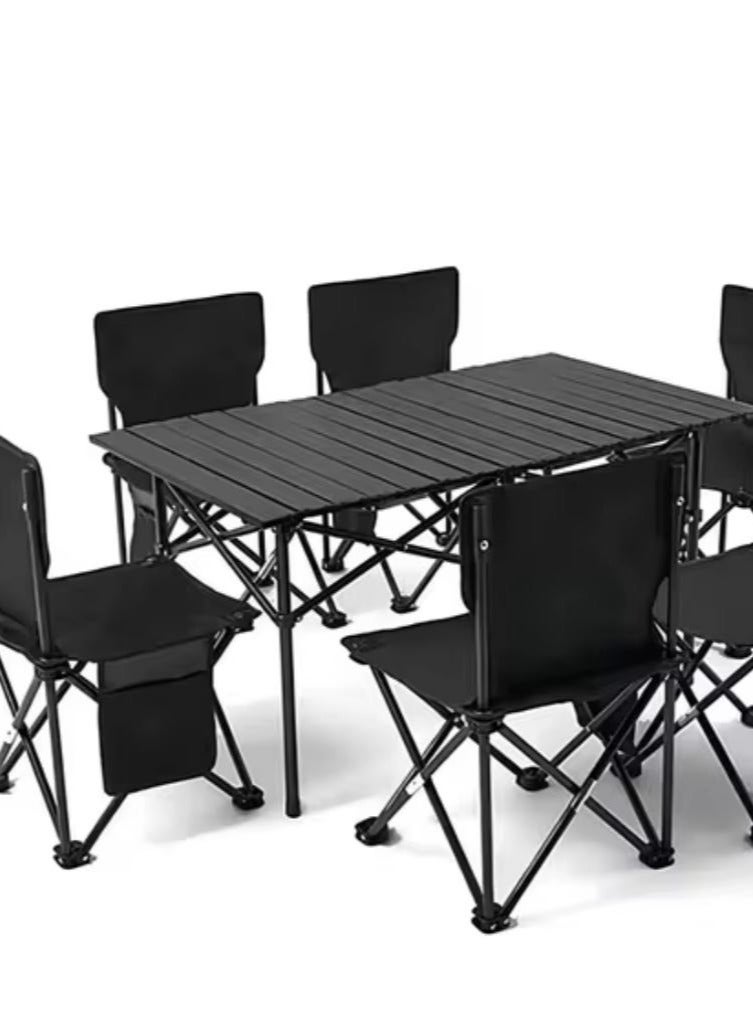 Generic Outdoor Camping Folding Table，Lightweight Folding Table with Aluminum Table Top and Carry Bag, Easy to Carry, 95×57×50cm  - Image 2