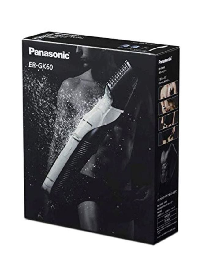 Panasonic Body Trimmer With 3 Attachments Electric Razor For Men For Gentle Skin, For Wet And Dry Shaving, Hair Trimmer For Head And Body Er-Gk60 Silver - Image 5