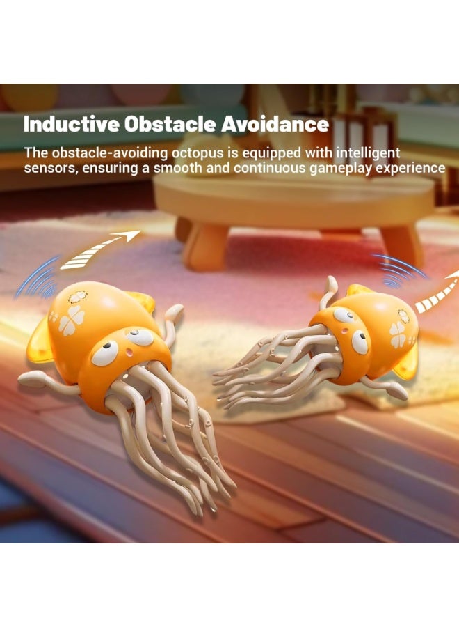 لعبة اخطبوط راقص كهربائية سحرية، اخطبوط تلقائي جديد 2025 مع اضاءة LED وموسيقى لهدايا الاطفال، متعة تفاعلية للعب في الاماكن المغلقة والتنمية الحسية (اصفر) - Image 2