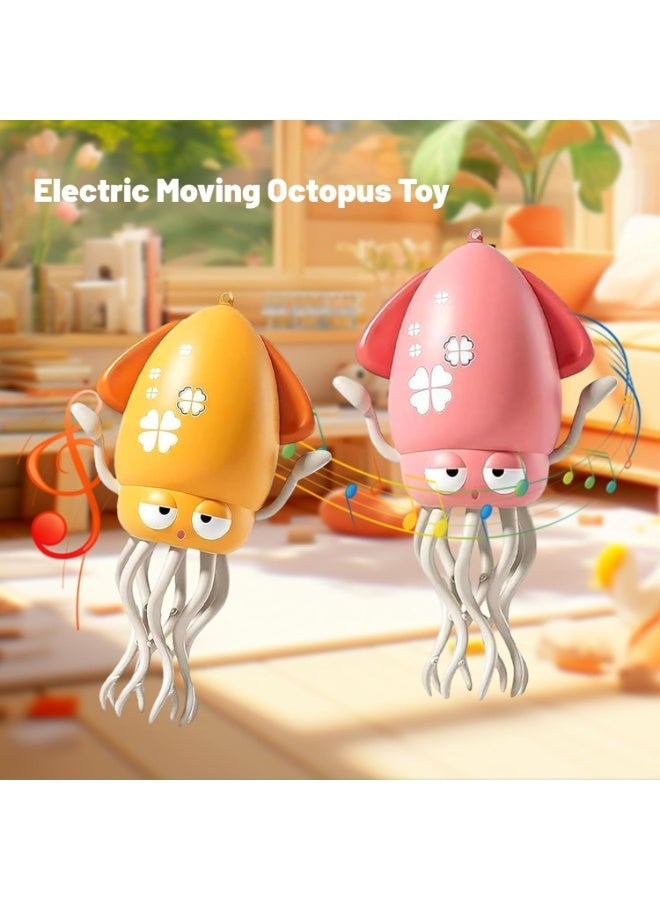 لعبة اخطبوط راقص كهربائية سحرية، اخطبوط تلقائي جديد 2025 مع اضاءة LED وموسيقى لهدايا الاطفال، متعة تفاعلية للعب في الاماكن المغلقة والتنمية الحسية (اصفر) - Image 4