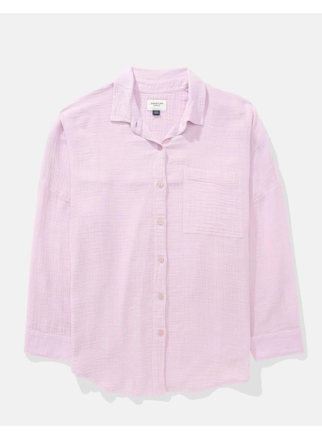 American Eagle AE Go Big Oversized Shirt - Image 3