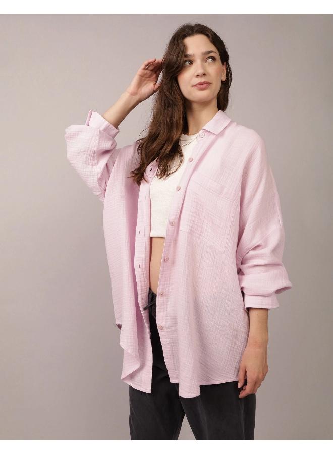 American Eagle AE Go Big Oversized Shirt - Image 1