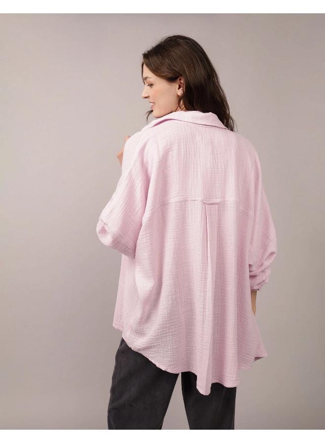 American Eagle AE Go Big Oversized Shirt - Image 4
