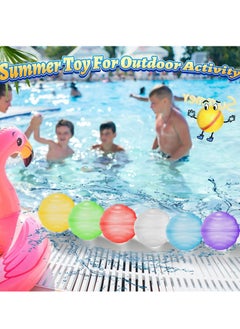 Reusable Water Bomb Balloons, featuring shell patterns Self Sealing Easy Quick Fill for Kids Adults Outdoor Activities Water Games Toy Summer Fun Party Bath Backyard Swimming Pool Supplies (6Pcs)