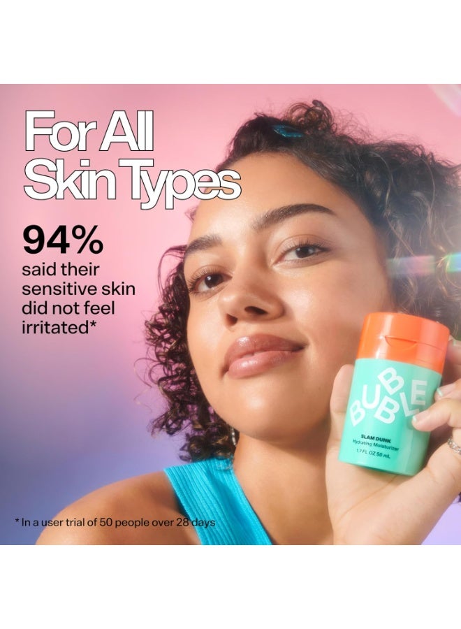 Bubble Skin Care Slam Dunk Facial Moisturizer with Natural Aloe Vera Juice and Avocado Oil for Hydration and Protection Blue Light Daily Face Moisturizer for Sensitive Skin 50ml - Image 5